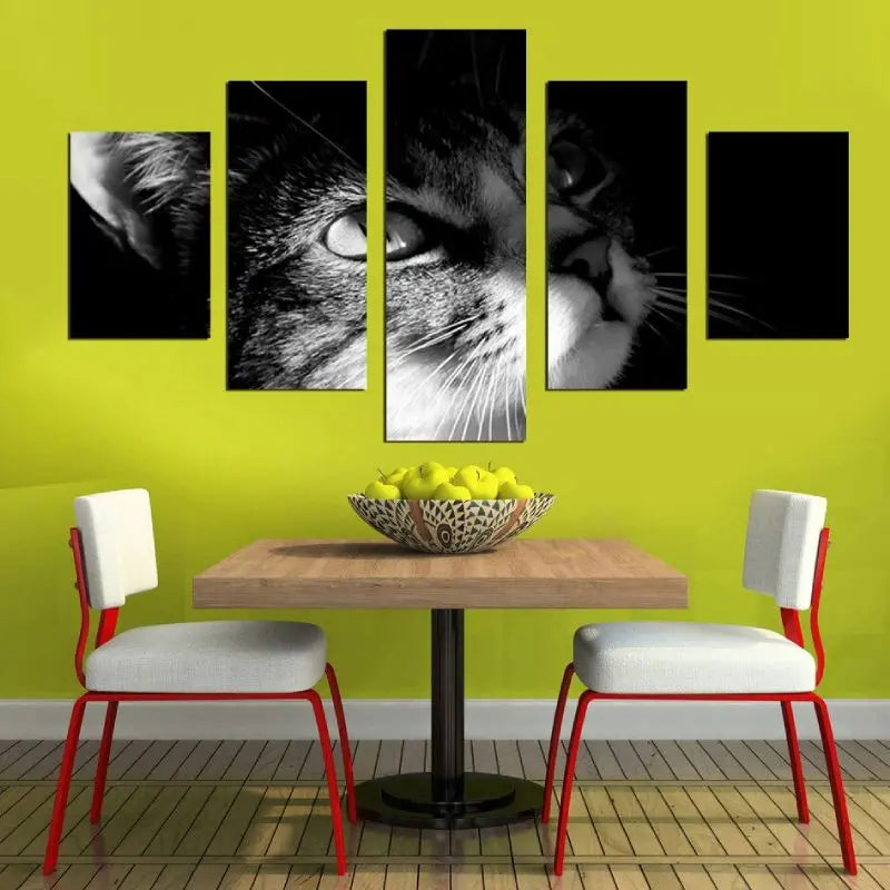 Tableau chat noir et blanc - Vraiment-chat