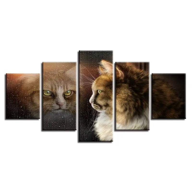 Tableau de Mr Chat au reflet - Vraiment-chat