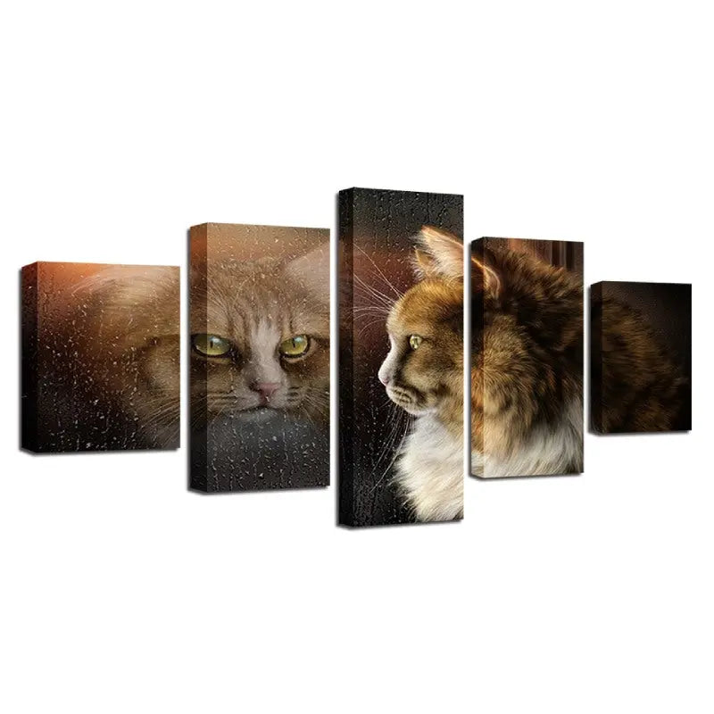 Tableau de Mr Chat au reflet - Vraiment-chat