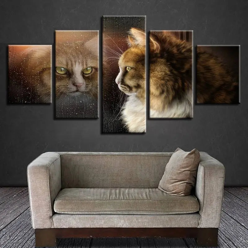 Tableau de Mr Chat au reflet - Vraiment-chat