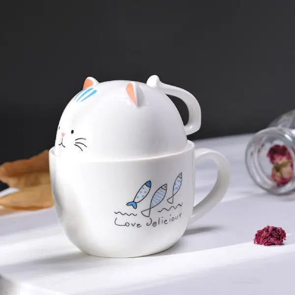 Tasse à Thé Chat et Poisson - Vraiment-chat