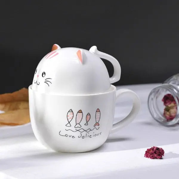 Tasse à Thé Chat et Poisson - Vraiment-chat