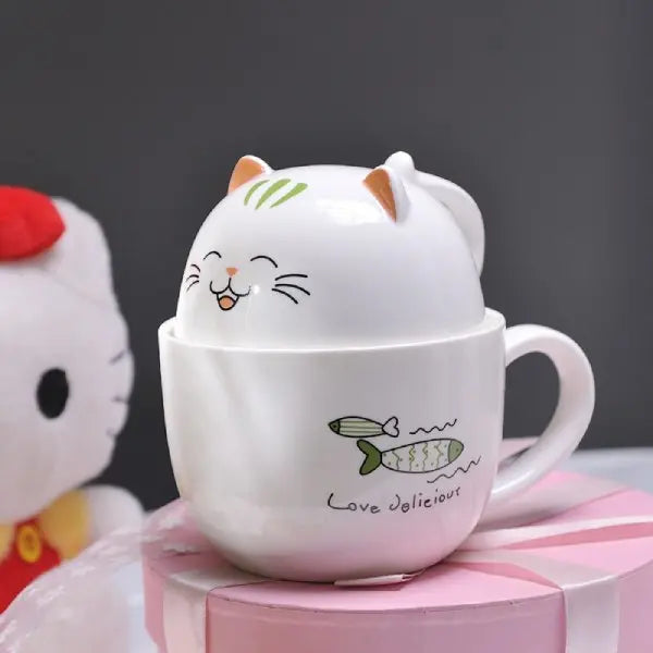 Tasse à Thé Chat et Poisson - Vraiment-chat