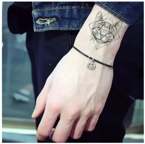 Tatouage Chat éphémère Losange Vraiment-chat