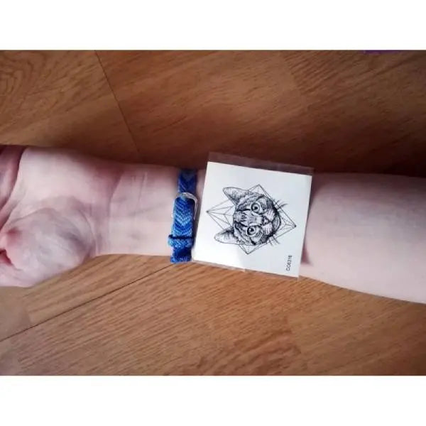 Tatouage Chat éphémère Losange - Vraiment-chat