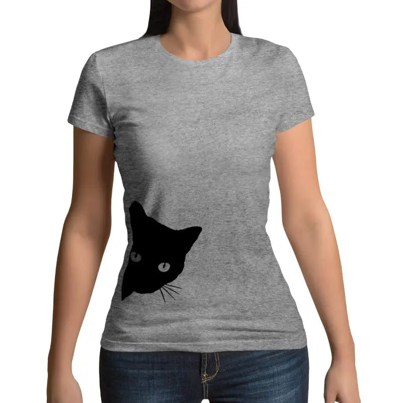 Tee Shirt Chat fille Jette-Un-Oeil - Vraiment-chat