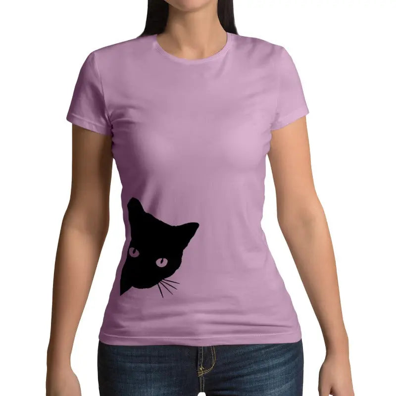 Tee Shirt Chat fille Jette-Un-Oeil - Vraiment-chat