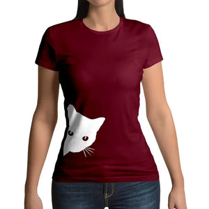 Tee Shirt Chat fille Jette-Un-Oeil - Vraiment-chat