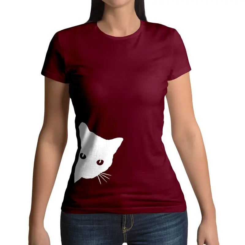 Tee Shirt Chat fille Jette-Un-Oeil - Vraiment-chat