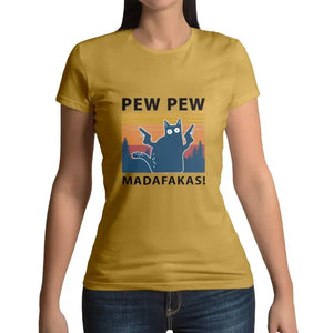 Tee shirt logo chat PEW PEW Vraiment-chat