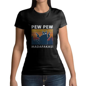 Tee shirt logo chat PEW PEW Vraiment-chat