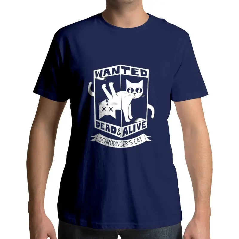 Tee-Shirt Schrodinger Cat WANTED - Vraiment-chat