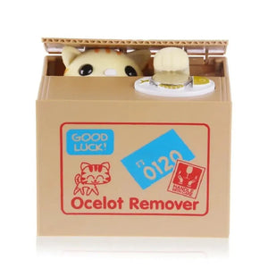 Tirelire Automatique Chat qui Prend la Pièce - Vraiment-chat