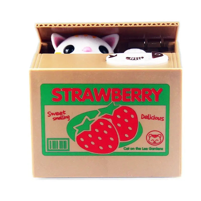 Tirelire Automatique Chat qui Prend la Pièce - Vraiment-chat