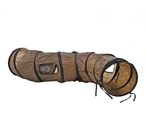 Tunnel Chat en S 120cm avec 2 fenêtres - Vraiment-chat