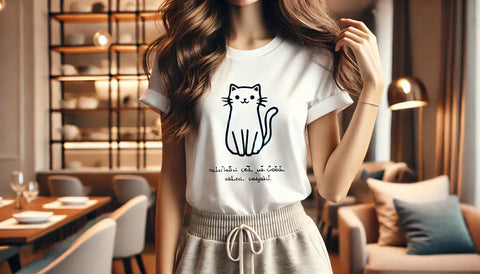 T-shirts Chat Femme