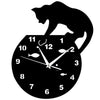 Horloge Chat Noir sur Bocal - Vraiment-chat