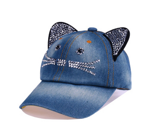 Casquette avec Oreilles de chat et pailles - Vraiment-chat