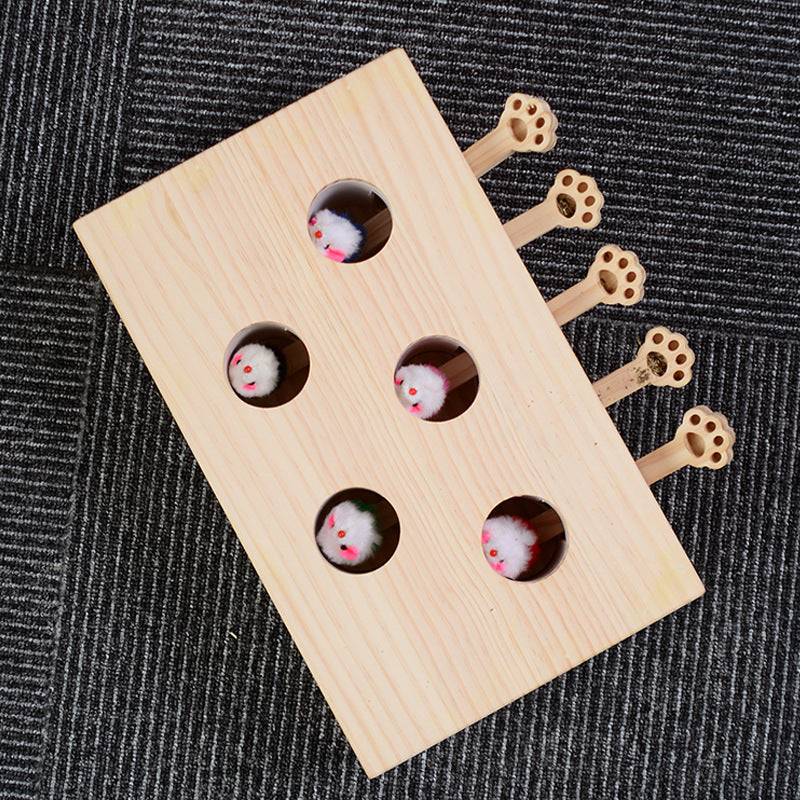 Jeu de Taupe en Bois - Vraiment-chat