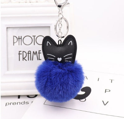 Porte clé Chat Noir Touffu - Vraiment-chat