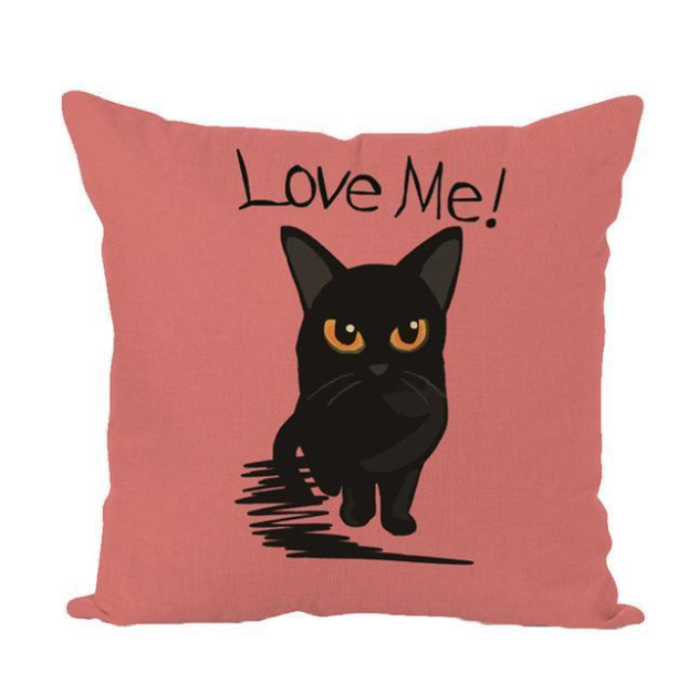Housse de Coussin Chat Love Me - Vraiment-chat