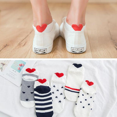 Soquettes Chat<br/>Mignonnes 5 paires - Vraiment-chat