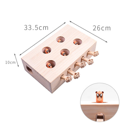 Jeu de Taupe en Bois - Vraiment-chat