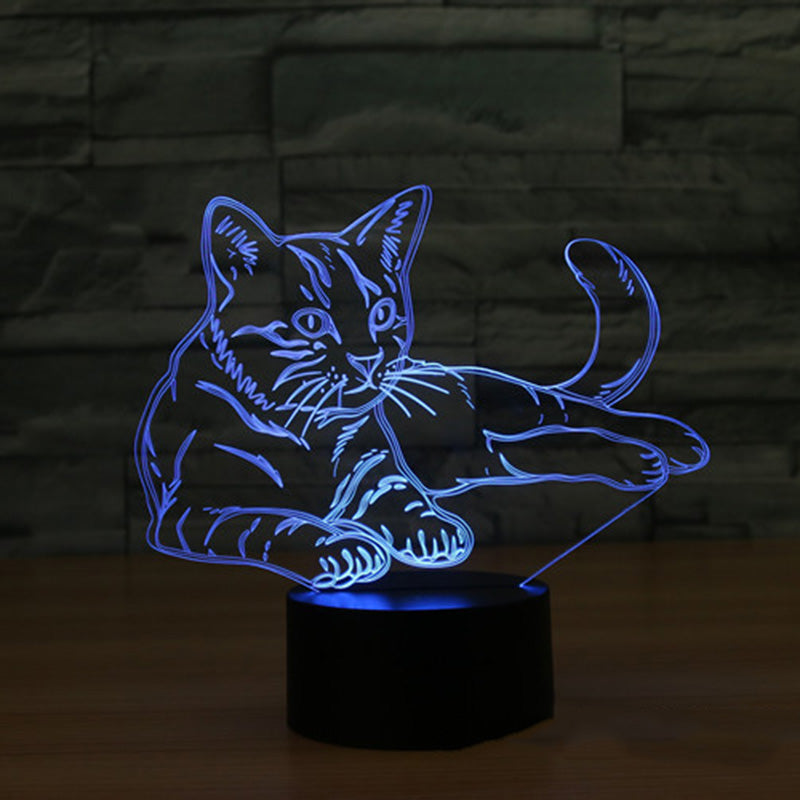 Lampe LED 3D Chat - Vraiment-chat