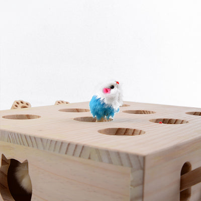 Jeu de Taupe en Bois - Vraiment-chat