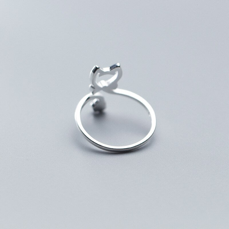 Bague Chat qui donne la Patte
