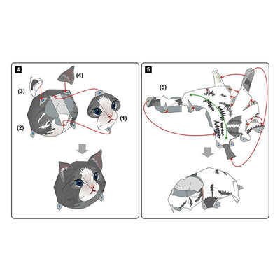Modèle de Chat Norvégien à monter - Vraiment-chat