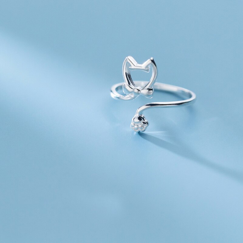 Bague Chat qui donne la Patte