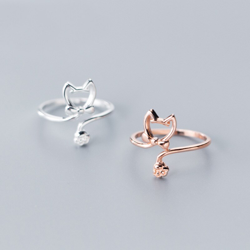 Bague Chat qui donne la Patte