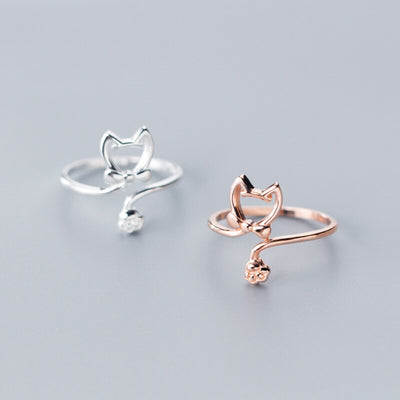 Bague Chat qui donne la Patte
