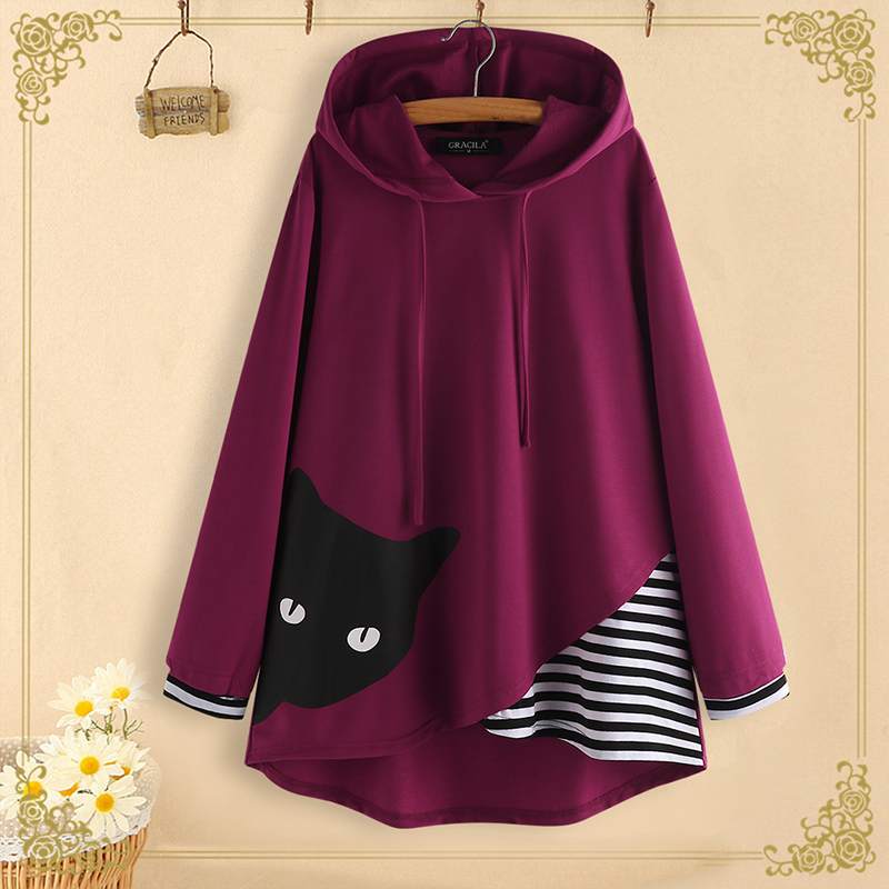 Sweat tête de chat Jette-un-oeil - Vraiment-chat
