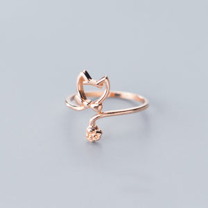 Bague Chat qui donne la Patte