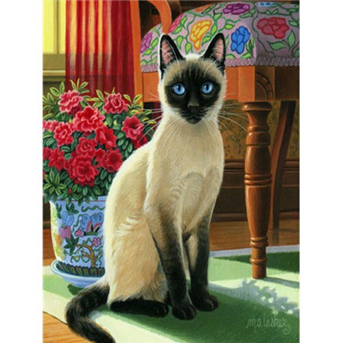 Peinture par Numéro de Chat Siamois Assis - Vraiment-chat