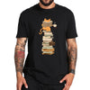 Load image into Gallery viewer, T-shirt Chat sur Pile de livres - Vraiment-chat