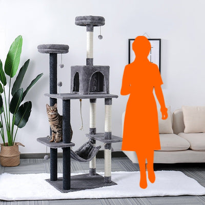 Grand Arbre à chat en Bois 1m75 Luxie