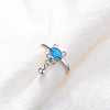 Bague Chat Argent Turquoise à Boule - Vraiment-chat