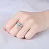 Bague Chat Argent Turquoise à Boule - Vraiment-chat
