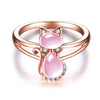 Bague Chat en Or Rose - Vraiment-chat