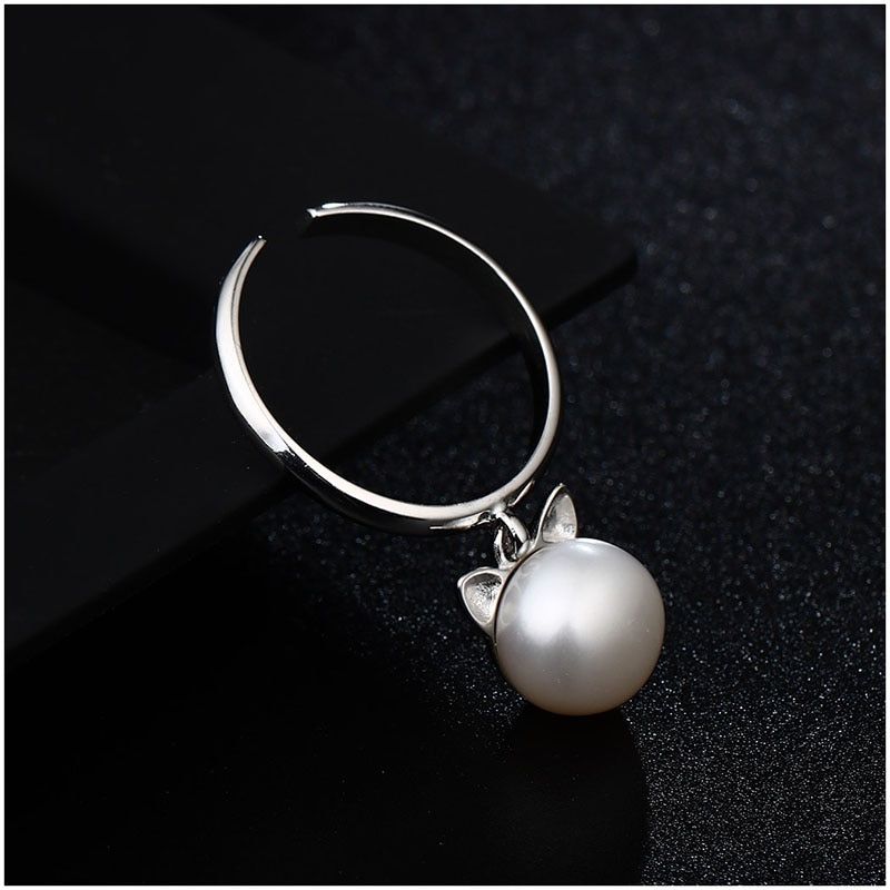 Bague Chat à la Perle