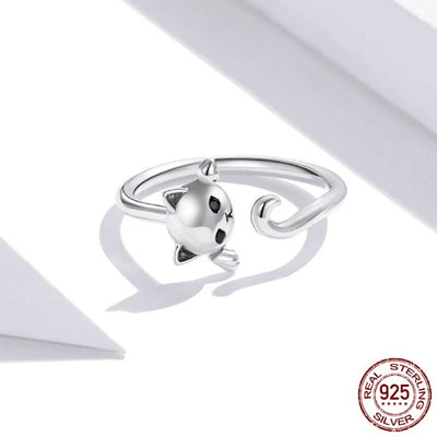 Bague au Chaton au Regard Diamant