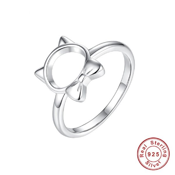 Bague Chat Smoking (Argent) - Vraiment-chat