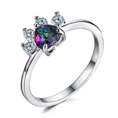 Bague Fiançaille Chat (Argent) - Vraiment-chat