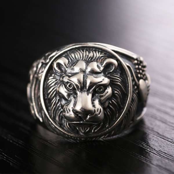 Bague Lion de la Savane (Argent) - Vraiment-chat