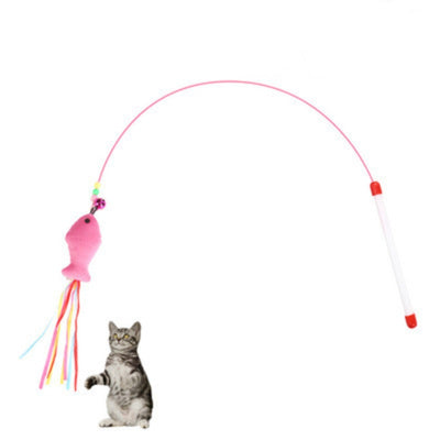 Jouet pour chat <br/>Baguette pour Chat Poisson Rose - Vraiment-chat