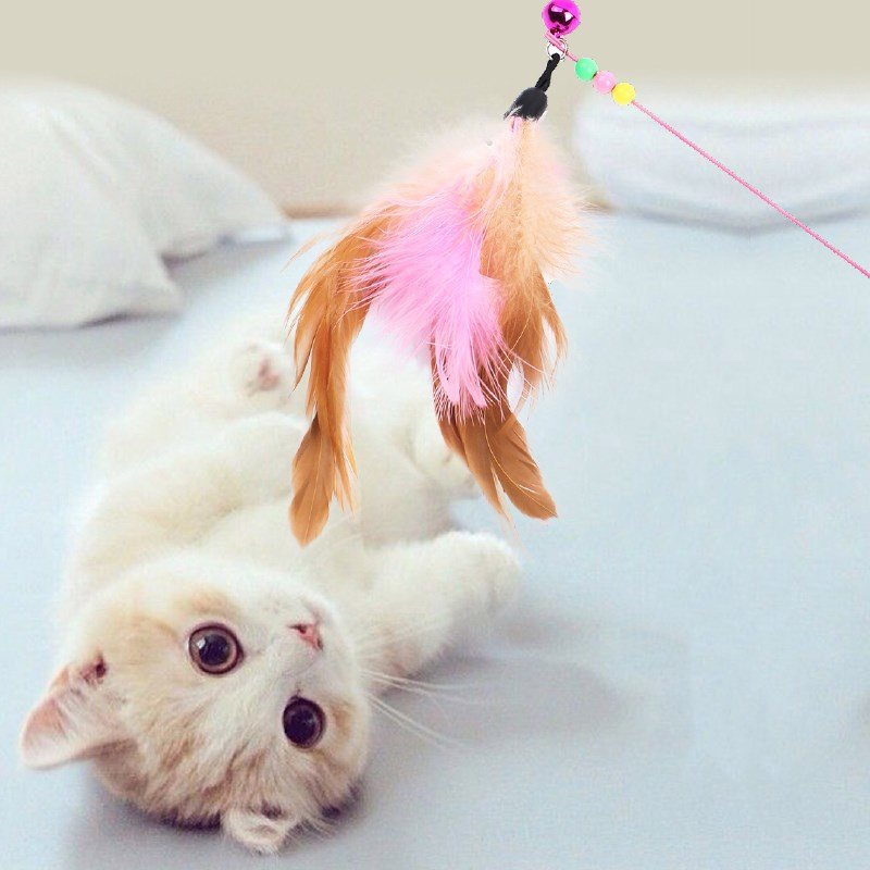 Baguette pour Chat souple à Plumes - Vraiment-chat