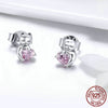 boucles d'oreilles Chat au Coeur Rose - Vraiment-chat